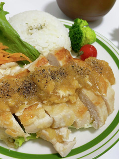 しっとり鶏むねチキンステーキ-レシピのメイン写真