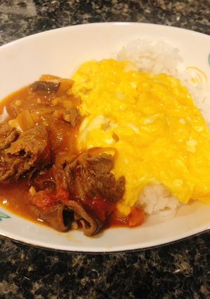 半熟卵のせハッシュドビーフ-レシピのメイン写真