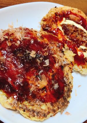 オートミールで作るふわとろお好み焼き-レシピのメイン写真