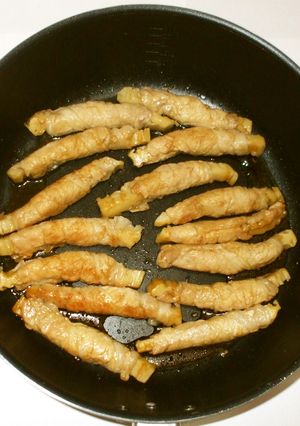 生麩の豚肉巻き♪噛むとジュワーが美味しい-レシピのメイン写真