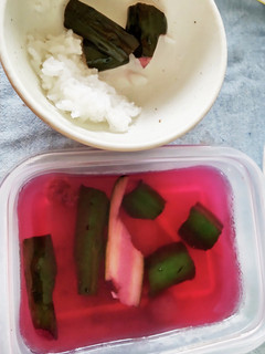 赤紫蘇ジュースの漬け物-レシピのメイン写真
