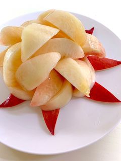 桃の種を綺麗に取る方法-レシピのメイン写真