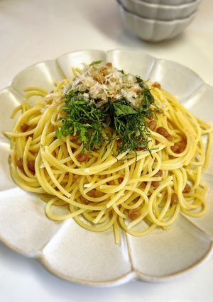 調味料は1つだけ簡単納豆パスタ-レシピのメイン写真