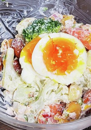海鮮サラダのカサ増しレシピ-レシピのメイン写真
