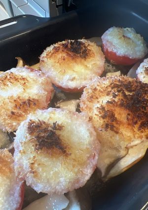 5分ぐらいで作れる、トマトチーズ焼き-レシピのメイン写真