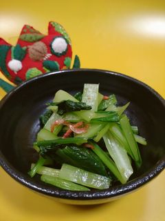 小松菜の小エビ和え-レシピのメイン写真