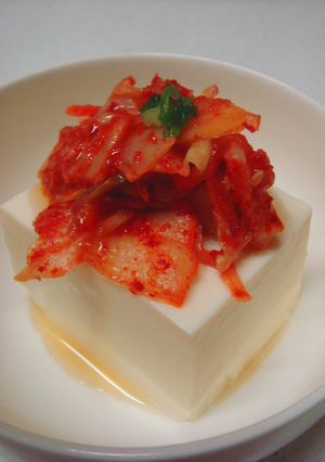 簡単おつまみ☆パパッとお豆腐のキムチのせ-レシピのメイン写真