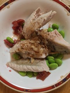 カツオと枝豆の梅ぽん酢和え-レシピのメイン写真