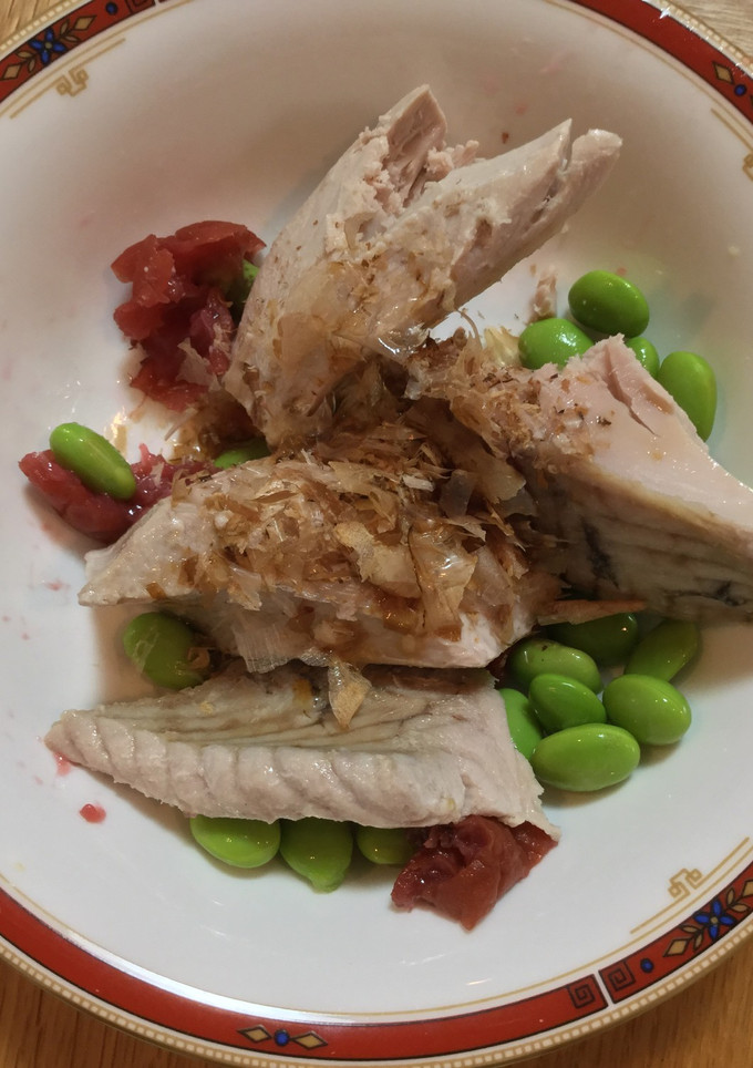 カツオと枝豆の梅ぽん酢和え-レシピのメイン写真