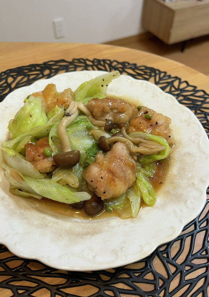 レタスと鶏もものオイスター炒め-レシピのメイン写真