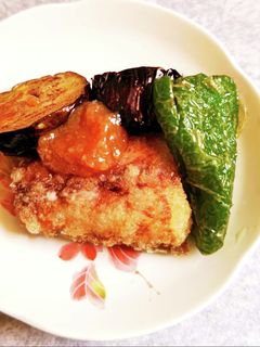 鯖の唐揚げ。素揚げ。生姜味噌。-レシピのメイン写真