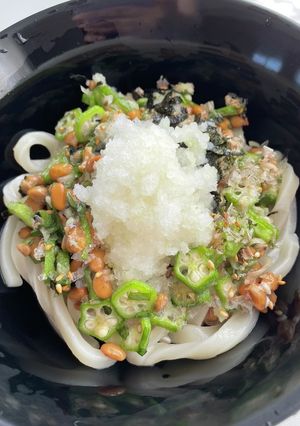 簡単☆薬味たっぷり!おろし納豆うどん-レシピのメイン写真