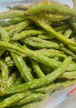 苦手なのに食べれた！インゲンの塩揚げ-レシピのメイン写真