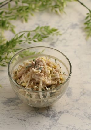簡単！豆もやしのツナマヨサラダ-レシピのメイン写真