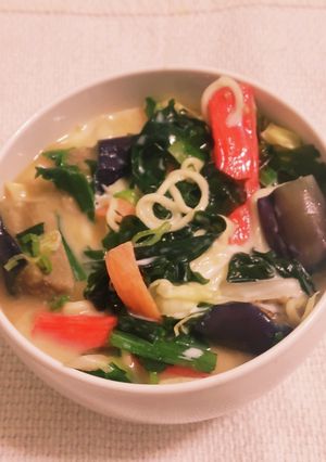 «“温or冷わかめ野菜牛乳ラーメン”»-レシピのメイン写真