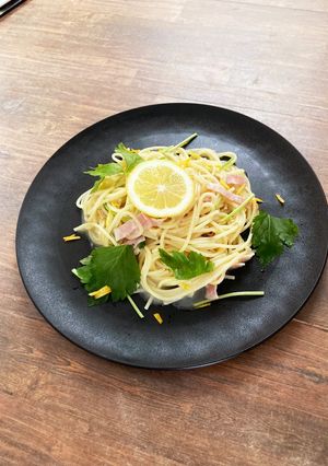 柚子ペペロンチーノ-レシピのメイン写真
