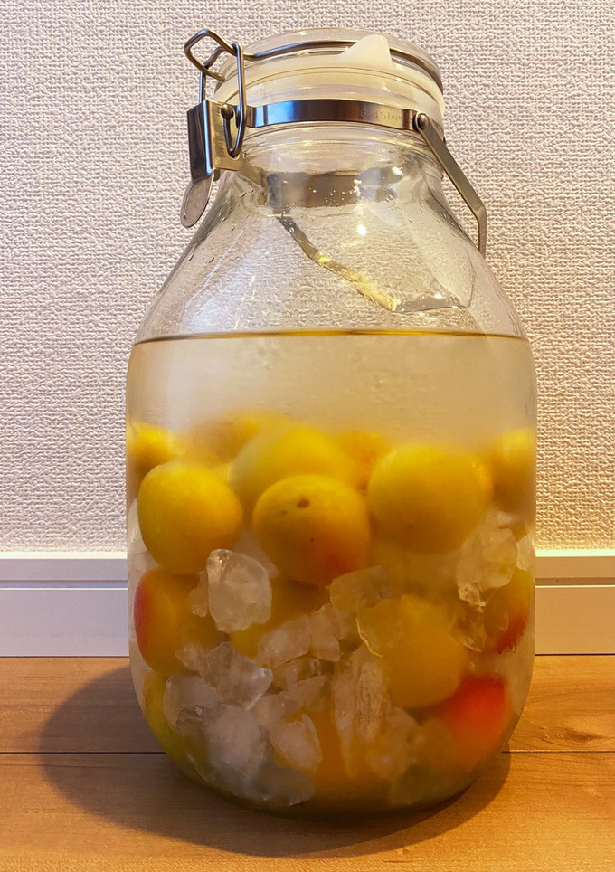 冷凍梅を使って！梅酒！-レシピのメイン写真
