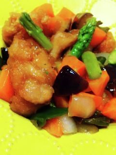 **鶏肉と野菜のリンゴ酢*甘酢炒め***-レシピのメイン写真