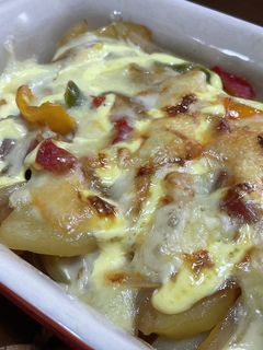 じゃがいもとスパムのマヨチーズ焼き♫-レシピのメイン写真