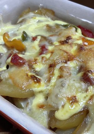 じゃがいもとスパムのマヨチーズ焼き♫-レシピのメイン写真