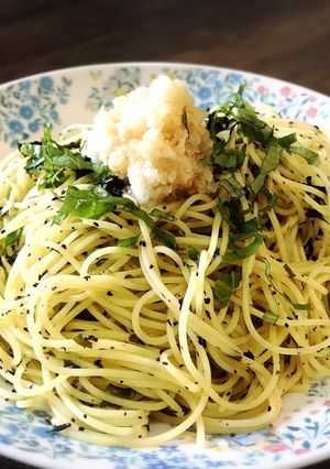 節約!!さっぱり♫しそわかめパスタ♡-レシピのメイン写真