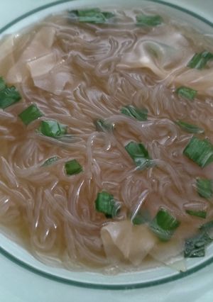 おひとり様用昼食:ヘルシー中華スープ-レシピのメイン写真