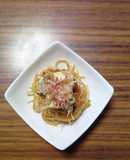 ヨウサマの減塩海苔佃煮の南高梅パスタ