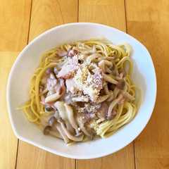 รูปของ しめじとハムのクリームパスタ♪時短♪