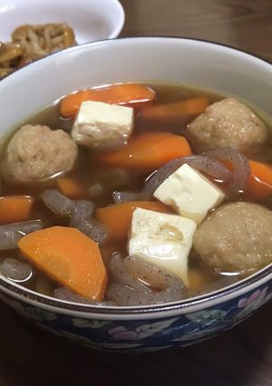 味の素鶏ガラスープで作るつくね団子スープ-レシピのメイン写真