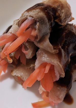 紅生姜豚バラ肉巻き-レシピのメイン写真