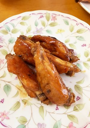 鶏手羽中のカレーしょうゆ焼き-レシピのメイン写真