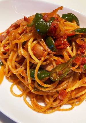 お昼にナポリタン♪トマト缶で◎-レシピのメイン写真