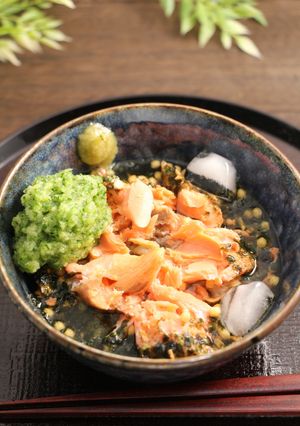簡単!冷やし銀鮭茶漬け おろし胡瓜添え-レシピのメイン写真
