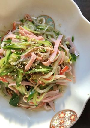もずく酢で簡単♪もやしのハムの中華サラダ-レシピのメイン写真