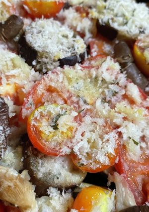 夏野菜とバジルのパン粉焼き-レシピのメイン写真