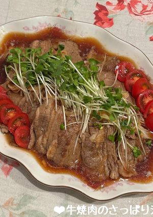 夏にぴったり♡牛焼肉のさっぱり漬け♪-レシピのメイン写真
