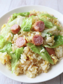 マヨでパラッと☆レタスチャーハン-レシピのメイン写真
