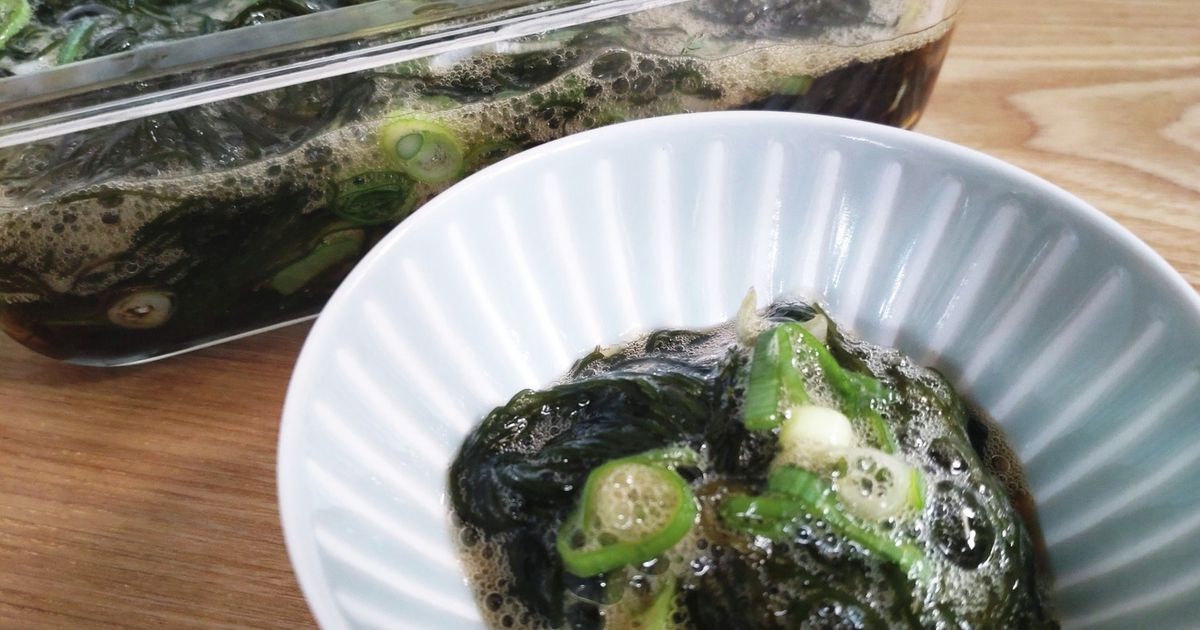 もずく酢 iPhone さっぱり！もずく酢のネギとろろのせ レシピ・作り方 by たかまさ