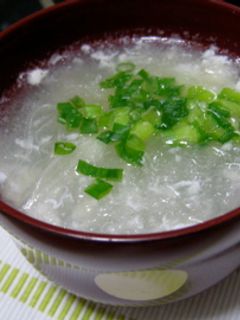 ★卵白消費☆白い春雨スープ★-レシピのメイン写真