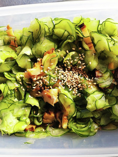 簡単 きゅうりとサザエの麺つゆ和え -レシピのメイン写真