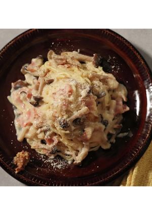 10分で簡単！山芋の豆乳クリームパスタ-レシピのメイン写真
