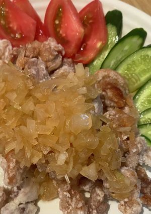 ヒラヒラ豚の玉ねぎソー酢がけ-レシピのメイン写真