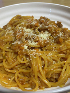 レンジで簡単♪ミートソーススパゲティ-レシピのメイン写真