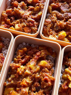 無水カレーの作り置き冷凍弁当-レシピのメイン写真