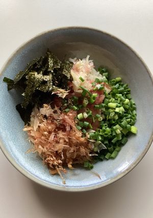 マグロのタタキどんぶり-レシピのメイン写真