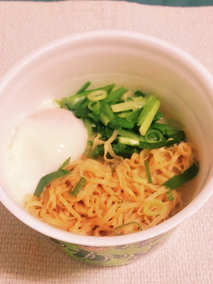 «“にらねぎ玉チキンラーメン汁なし風”»-レシピのメイン写真