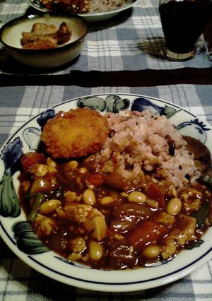 豆腐と大豆のカレー　ノンオイル！-レシピのメイン写真