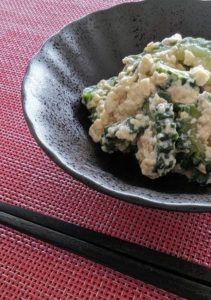 肉厚なゴーヤの白和え♡水っぽくないコツ有-レシピのメイン写真
