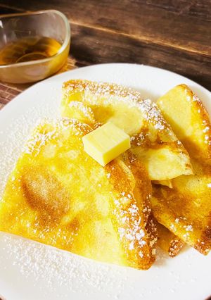 モチモチ★クレープみたいなホットケーキ-レシピのメイン写真