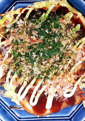 長芋でふんわりしっとり♪米粉のお好み焼き-レシピのメイン写真